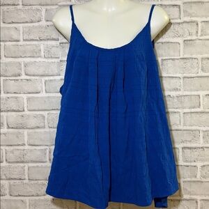 SHEIN curve 3XL Royal Blue Textured Blouse, adjustable straps